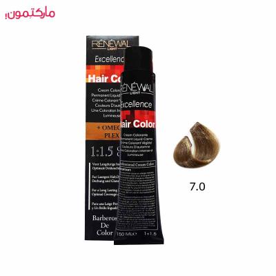 رنگ مو رنوال شماره 7.0 رنگ بلوند متوسط 150 میل