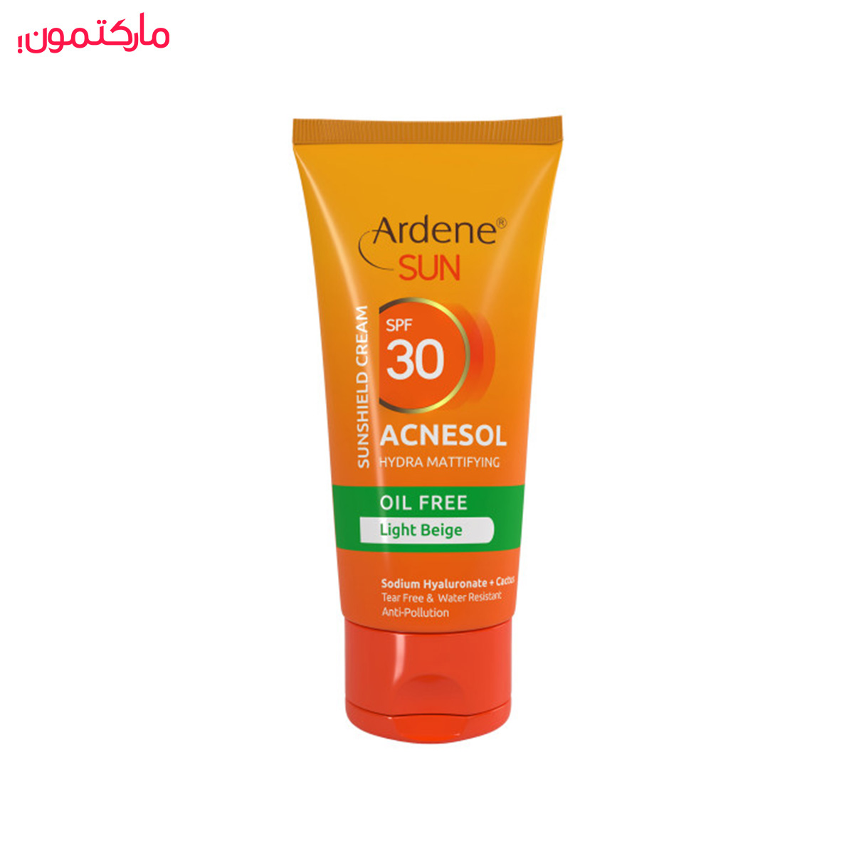 کرم ضد آفتاب SPF30 رنگی و فاقد چربی آردن مدل Acnesol مناسب پوست چرب و دارای آکنه حجم 50 میلی لیتر بژ روشن