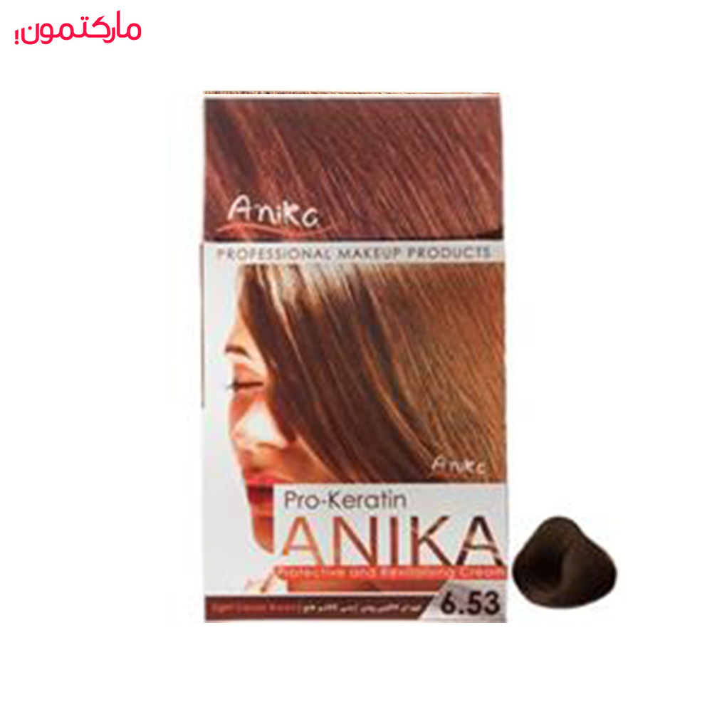 کیت رنگ مو آنیکا سری  Pro Keratin مدل Cacao شماره 6.53